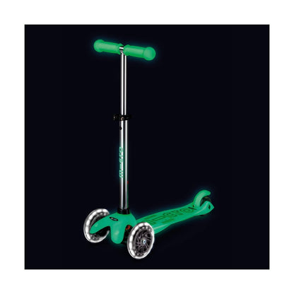 Monopattino bambino Mini Micro Deluxe Glow LED verde