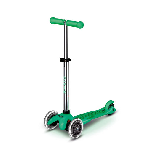 Monopattino bambino Mini Micro Deluxe Glow LED verde