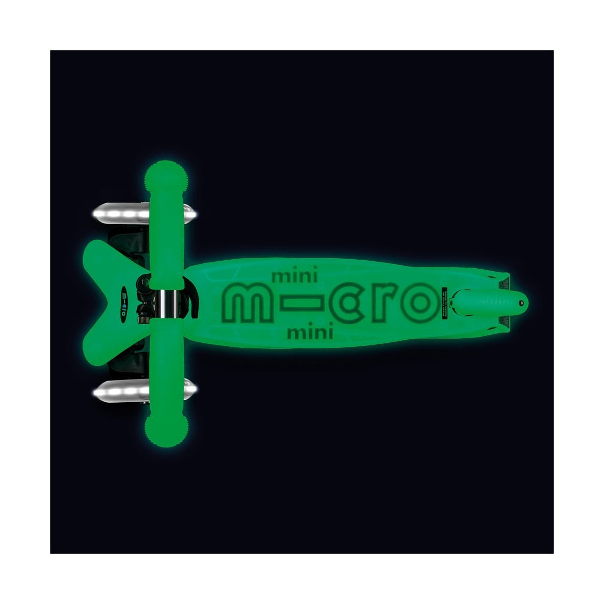 Monopattino bambino Mini Micro Deluxe Glow LED verde