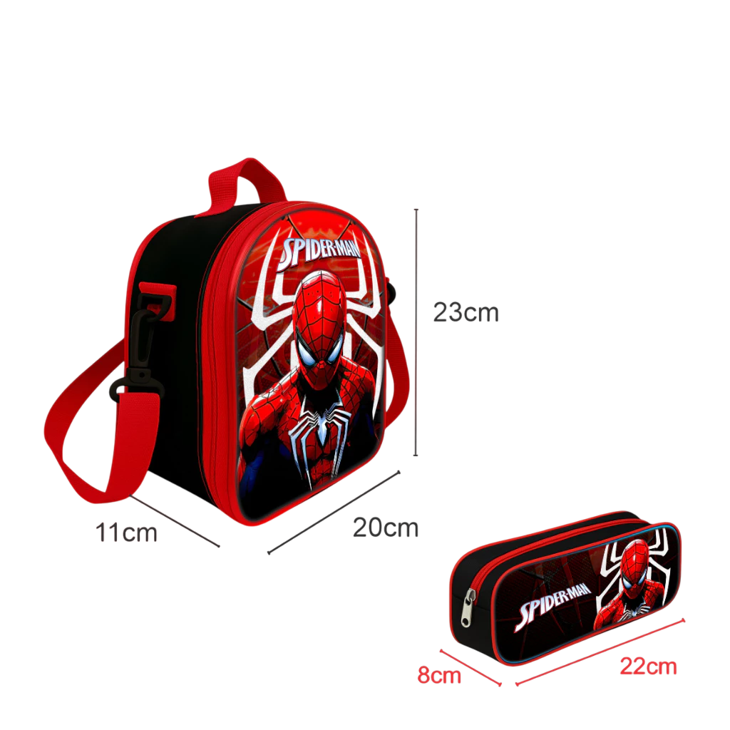 Kit Zaino Scuola Spiderman Rosso - Back to School 🔥🔥